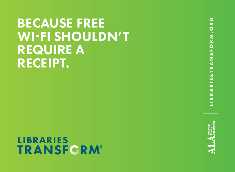 Because free Wi-Fi shouldn't require a receipt graphic